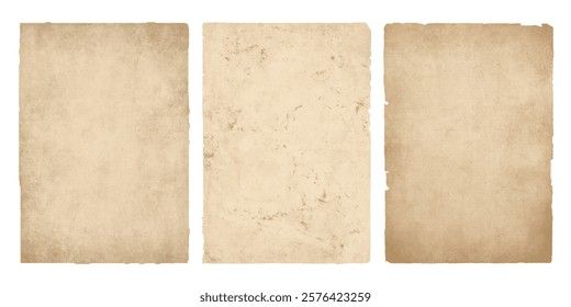 Old vintage worn parchment. Background texture of antique ancient paper