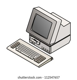An old vintage/retro 8-bit computer.