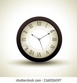 Old wall clock. Vector illustration eps10.