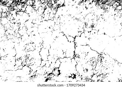Old wall in cracks black and white basis texture