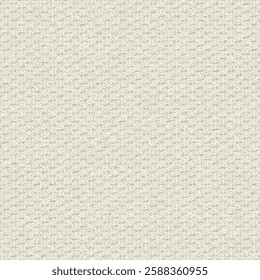 Old wallpaper with pale dashes as a pattern across the entire surface. Imitation of stitches on a light greige canvas. Abstract vector seamless.