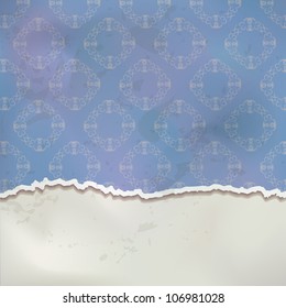 Old wallpaper vector background in vintage style
