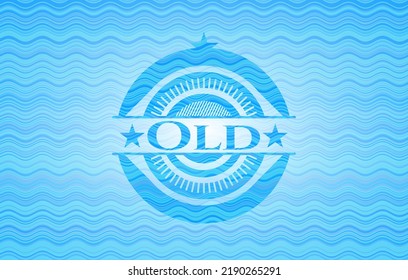 Old water concept emblem background. Vector Illustration. Detailed. 