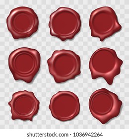 Old wax stamps