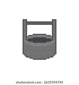 ARTE DE PIXEL DE PEDRA DE POÇO VELHO