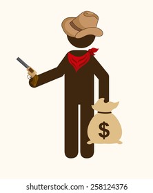 old west design, vector illustration eps10 graphic 