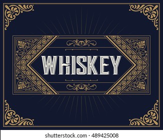 Old Whiskey Label