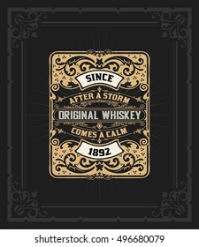 Old Whiskey Label
