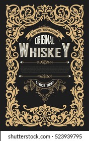 Old Whiskey Label