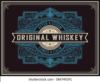 Old Whiskey Label