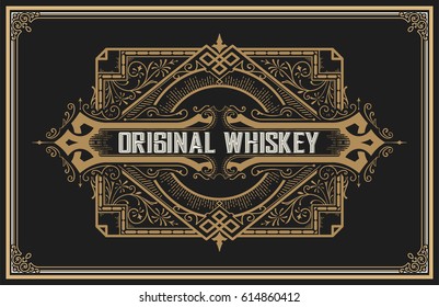 Old Whiskey label