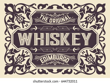 Old Whiskey Label