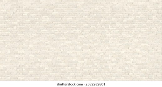 Old white brick block wall rough texture background graphic illustration. Masonry wall pattern rectangle background.