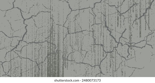 Alte weiße gewaschene Kreide Wandtextur.Vektorillustration. Vektorgrafik