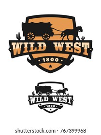 Old Wild West. Logo of emblem.
