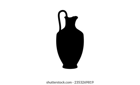 old wine Jug silhouette, high quality vector