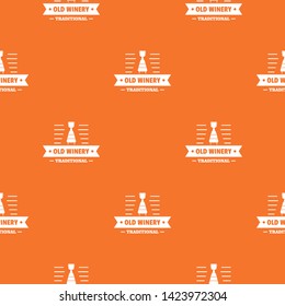 Old winery pattern vector orange for any web design best
