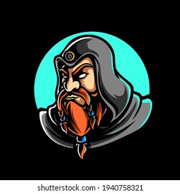 Old Witcher Sport Mascot Logo