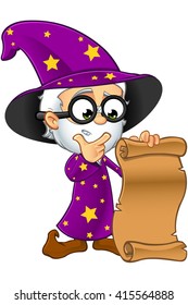 Old Wizard In Purple