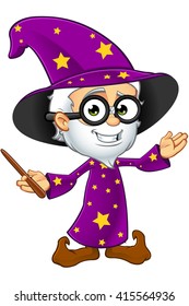 Old Wizard In Purple