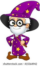 Old Wizard In Purple