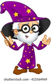 Old Wizard In Purple