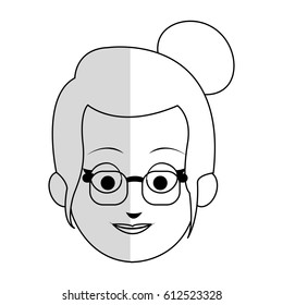 old woman cartoon icon