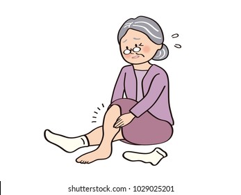 Old Woman, Edema Of The Foot