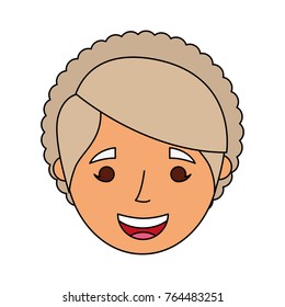 old woman face lady grandma cartoon