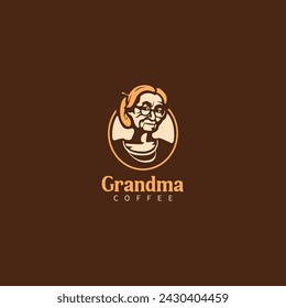 OLD WOMAN LOGO VINTAGE RUSTIC 