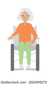 old woman on wheelchair design