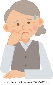 Old Woman Posing Stock Vector (Royalty Free) 290460485 | Shutterstock