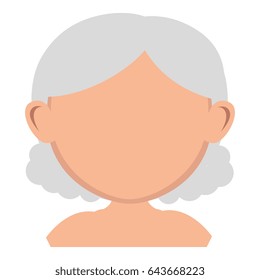 old woman shirtless avatar character
