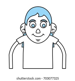 old woman vector illustration