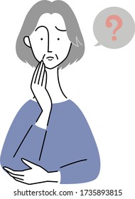 an old woman who wonders