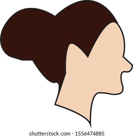 old women face graphic vector