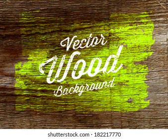 Old wood background. Vector design.