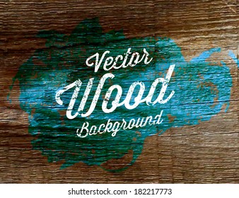 Old wood background. Vector design.