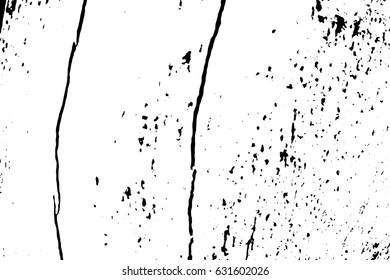 Old wood board monochrome vector texture. Obsolete texture of timber board. Distressed  overlay for vintage effect. Grit overlay with weathered lumber. Old wooden surface with cracks. Tree board