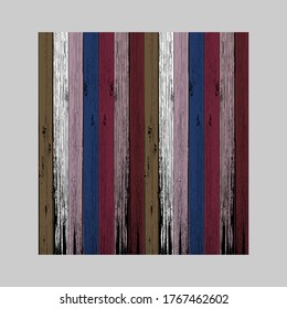 Superficies de madera antiguas con hermosos patrones de madera alineados, en estilo vectorial.