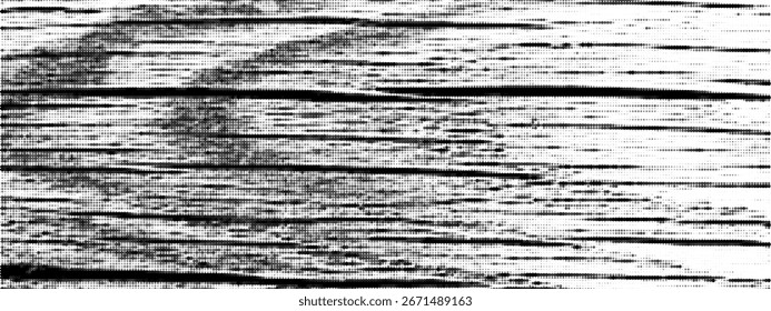 Old Wood Texture with Distress Vector Effect. Grunge Halftone  for Vintage or Dirty Patterns and Backgrounds