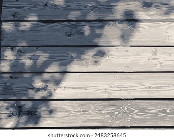 Old wood texture vector background with shadow. Wooden pattern.