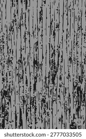 Old wooden door overlay with deep vertical splinters, peeling paint, and rough worn streaks. Distressed wood surface effect for adding aged rustic detail to designs.