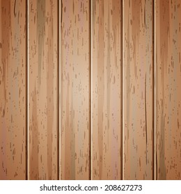 Old wooden fence vector background.