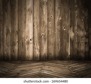 old wooden interior