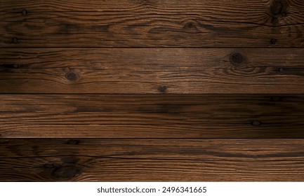 Old wooden planks texture wood background vector illustration.