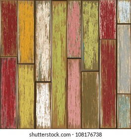 Old Wooden texture background. vector illustration.