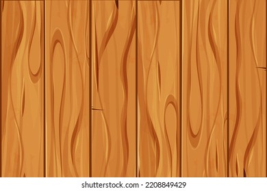 Old wooden texture, cover from planks, ui game background, seamless pattern in cartoon style isolated. Detailed, textured material. 