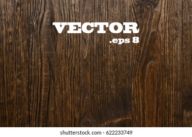 Old wooden wall. Background. Vector.