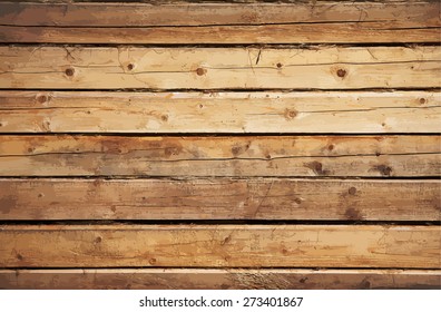 old wooden wall, vector